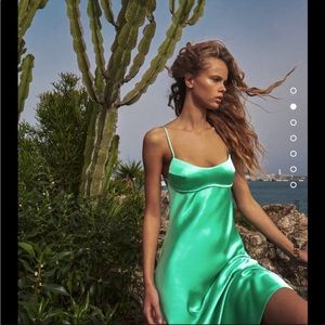 NWT Zara Satin Midi Dress